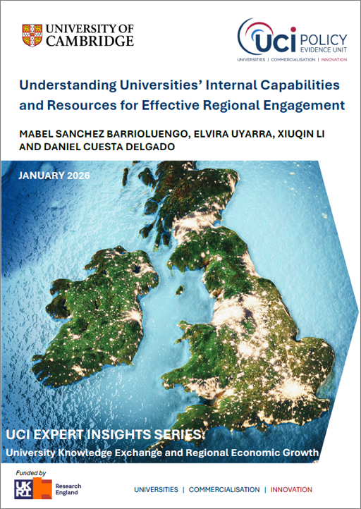 University knowledge exchange and regional growth