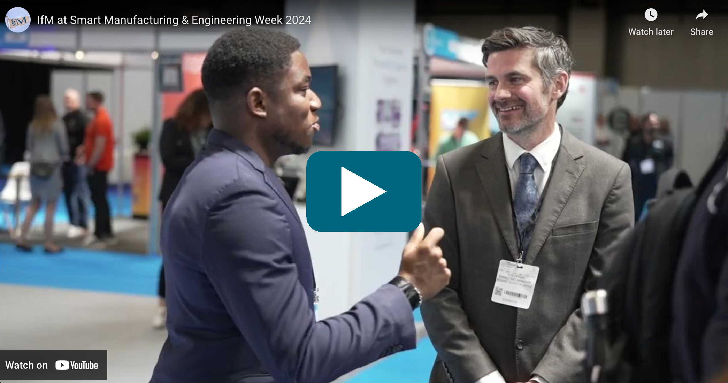 Video Thumbnail: IfM showcases innovation at Smart Manufacturing & Engineering Week 2024