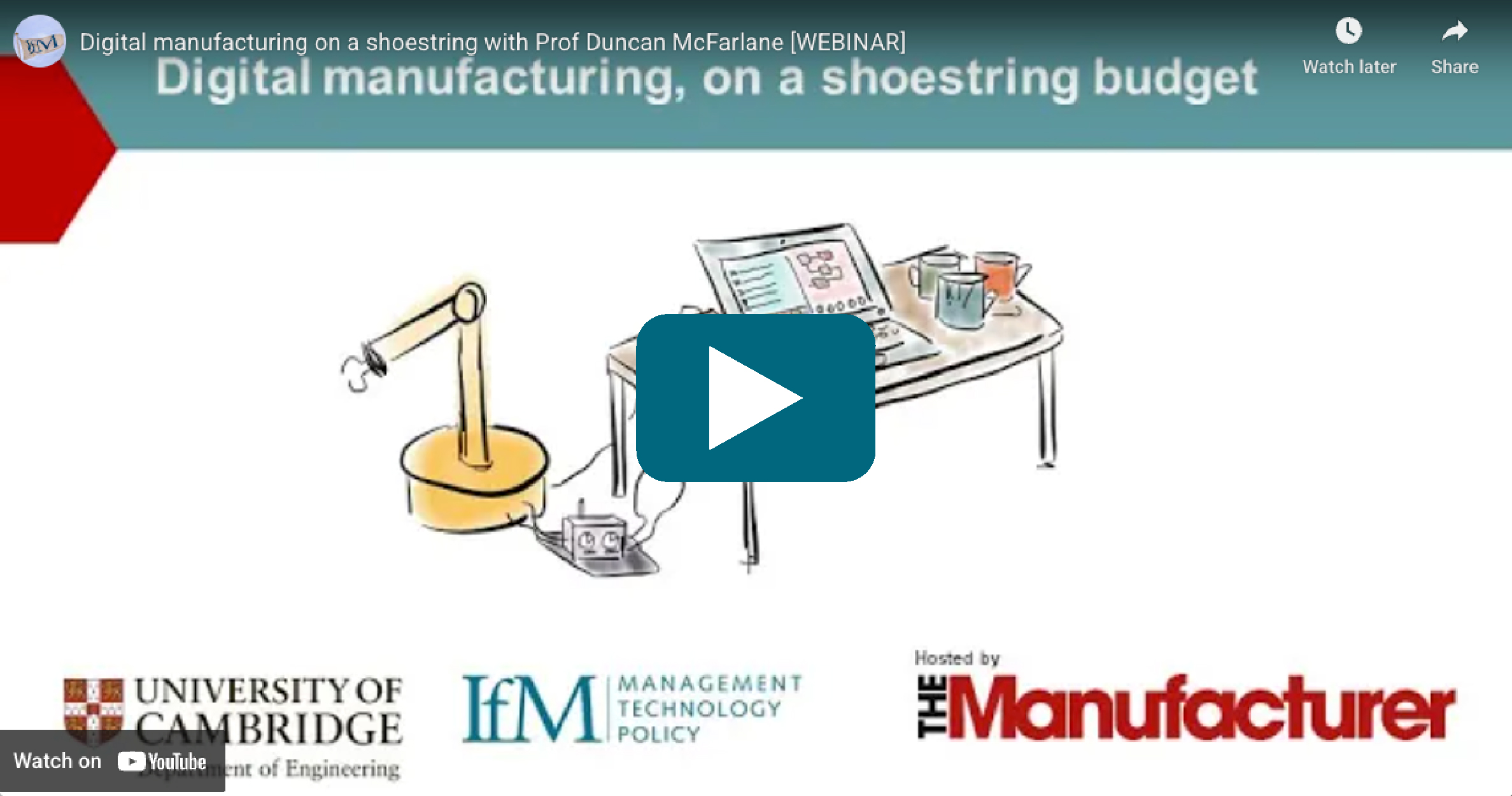 Video Thumbnail: Digital Manufacturing on a shoestring Budget