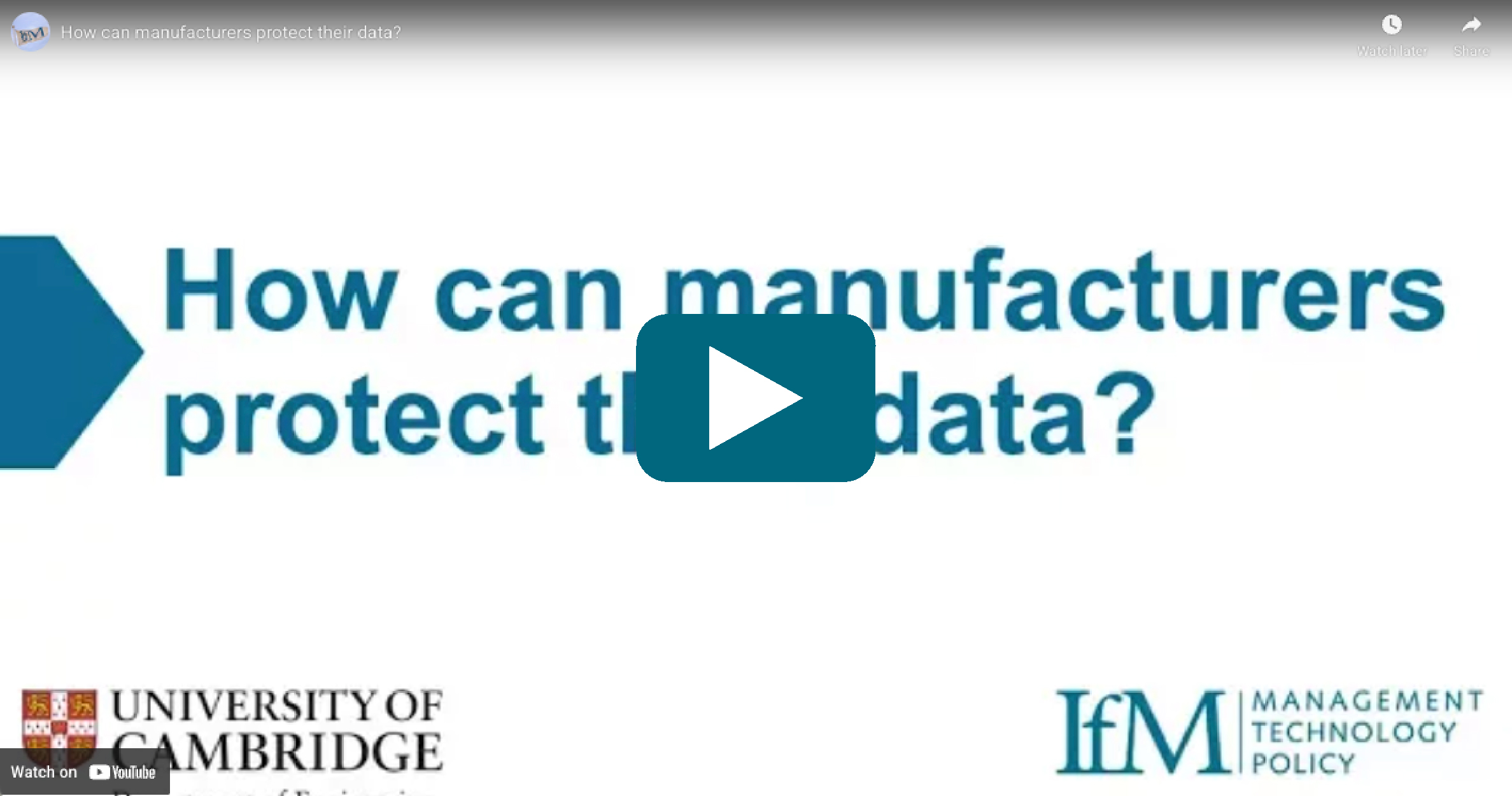 How can manufacturers protect their data