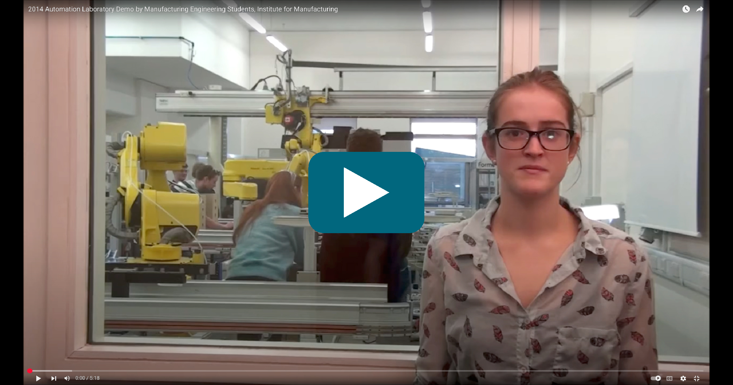 2014 Automation Laboratory Demo by Manufacturing Engineering Students, Institute for Manufacturing