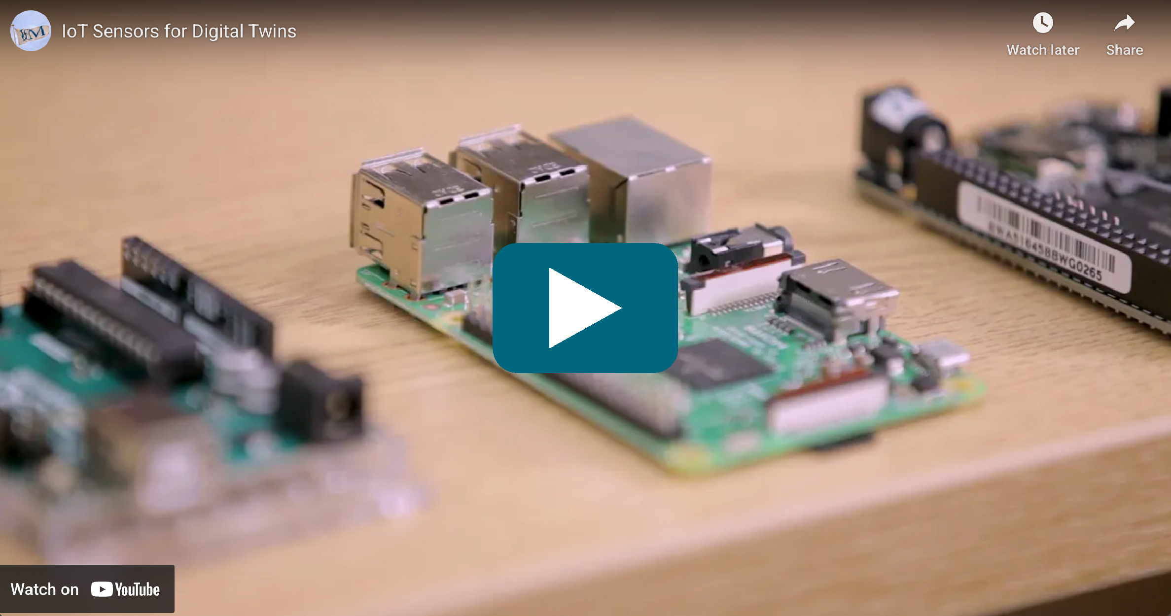 Video Thumbnail: Internet of things Sensors for Digital Twins